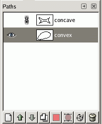 Ansicht des Dialoges Pfade